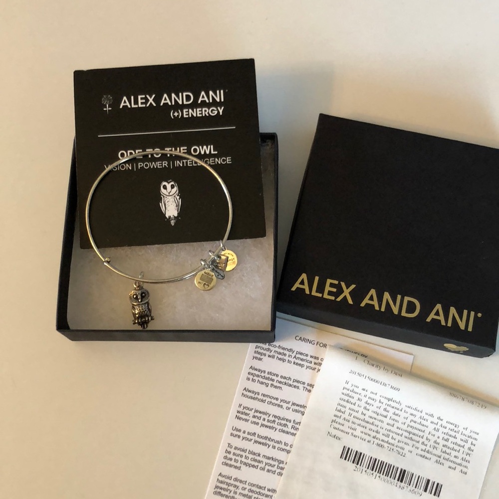 ALEX AND ANI Ode to the Owl Energy Bracelet